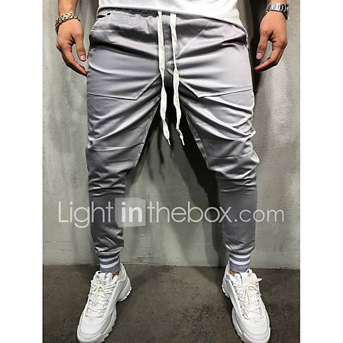 Heren Sportief Joggingbroeken Broek Effen Marineblauw huismerk kopen in de aanbieding