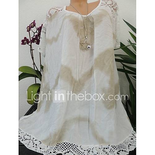 Dames Overhemd Kleurenblok Rood Xxxl huismerk kopen in de aanbieding