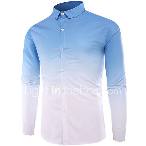 Heren Overhemd Kleurenblok Marineblauw Xxl huismerk kopen in de aanbieding