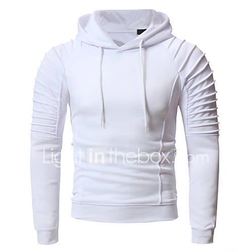 Heren Standaard Trui Met Capuchon Effen huismerk kopen in de aanbieding