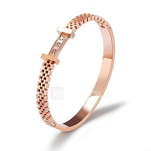 Dames Helder Wit Zirkonia Bangles Titanium Staal Gezegend Modieus Armbanden Sieraden Goud Rose Voor Feest Dagelijks huismerk kopen in de aanbieding Dames Helder Wit Zirkonia Bangles Titanium Staal Gezegend Modieus Armbanden Sieraden Goud Rose Voor Feest Dagelijks huismerk kopen in de aanbieding