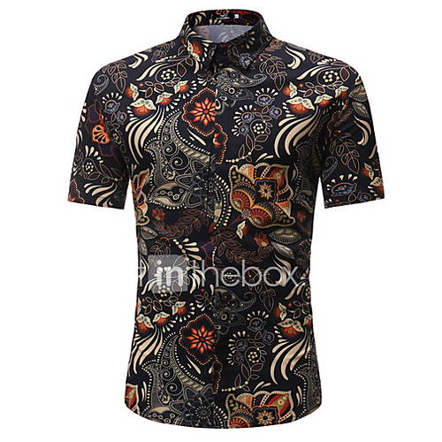 Heren Print Overhemd Grafisch Zwart Xl huismerk kopen in de aanbieding Heren Print Overhemd Grafisch Zwart Xl huismerk kopen in de aanbieding