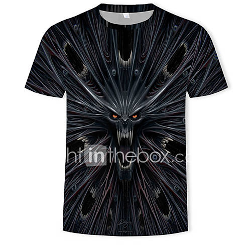 Heren Print T Shirt 3D Dier Zwart Xxxl huismerk kopen in de aanbieding Heren Print T Shirt 3D Dier Zwart Xxxl huismerk kopen in de aanbieding
