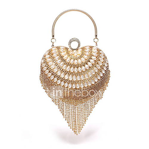 Dames Tassen Polyesteri Pu Avondtasje Kristaldetails Kwastje Goud Zilver huismerk kopen in de aanbieding