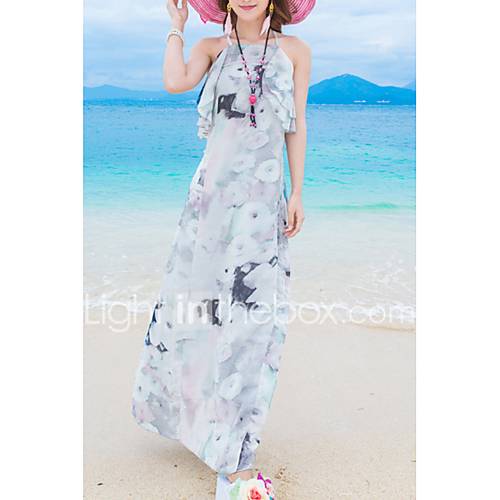 Dames A Lijn Jurk Halter Maxi huismerk kopen in de aanbieding Dames A Lijn Jurk Halter Maxi huismerk kopen in de aanbieding