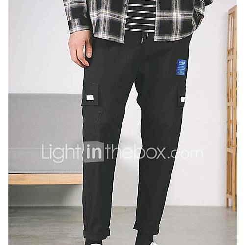 Heren Standaard Chinos Zwaar Katoen Broek Effen Oranje huismerk kopen in de aanbieding