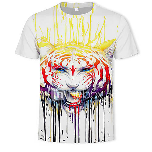 Heren Print T Shirt 3D Portret Wit Xxxl huismerk kopen in de aanbieding Heren Print T Shirt 3D Portret Wit Xxxl huismerk kopen in de aanbieding