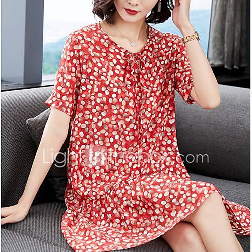 Dames Boho Chiffon Jurk Tot De Knie huismerk kopen in de aanbieding