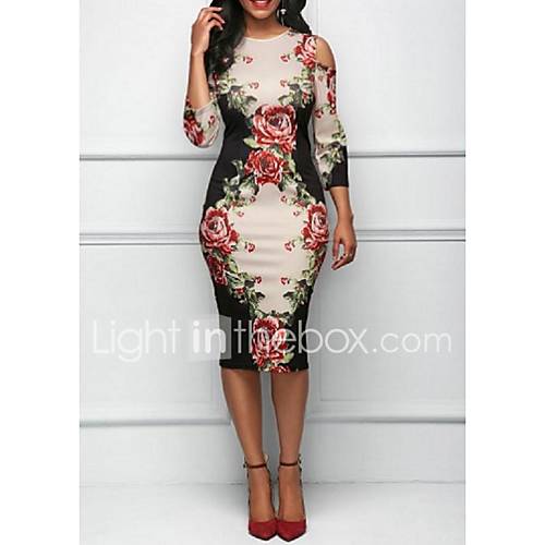 Dames Slank Bodycon Jurk Midi huismerk kopen in de aanbieding Dames Slank Bodycon Jurk Midi huismerk kopen in de aanbieding