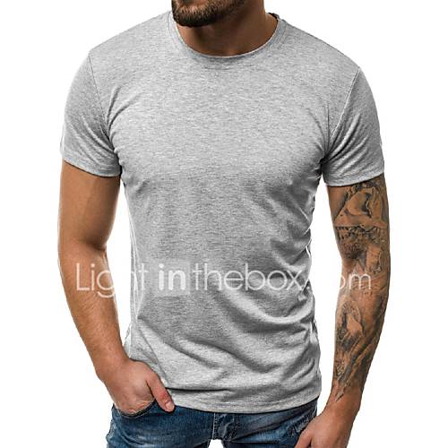 Heren T Shirt Effen Zwart huismerk kopen in de aanbieding