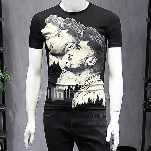 Heren T Shirt Portret Wit Xxxl huismerk kopen in de aanbieding Heren T Shirt Portret Wit Xxxl huismerk kopen in de aanbieding