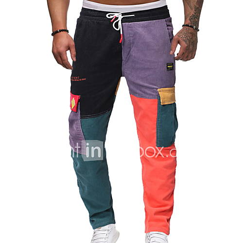 Heren Standaard Chinos Zwaar Katoen Broek Print Regenboog huismerk kopen in de aanbieding Heren Standaard Chinos Zwaar Katoen Broek Print Regenboog huismerk kopen in de aanbieding