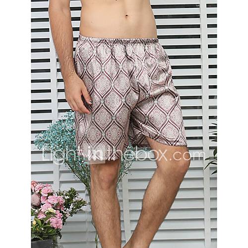 Heren Ronde Hals Satijn Zijde Pyjama Geometrisch huismerk kopen in de aanbieding