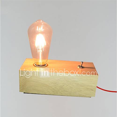 Rustieke Lodge Tafellamp Voor Slaapkamer Kantoor Hout Bamboe 110 120V 220 240V huismerk kopen in de aanbieding