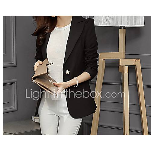 Dames Blazer Ingesneden Revers Polyester Zwart Marine Blauw L Xl Xxl huismerk kopen in de aanbieding