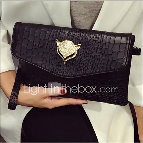 Dames Tassen Pu Clutch Rits Zwart huismerk kopen in de aanbieding