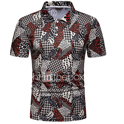 Heren Polo Kleurenblok Wijn huismerk kopen in de aanbieding