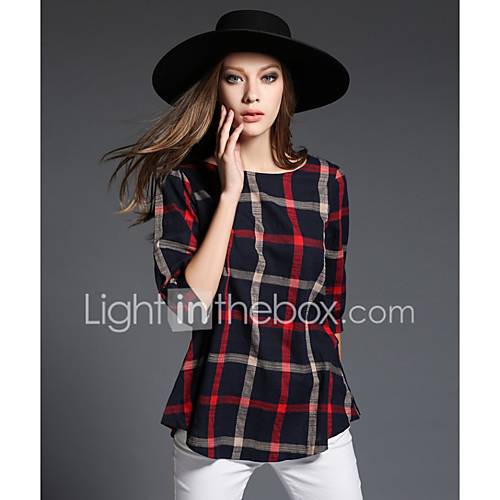 Dames Patchwork T Shirt Gestreept Marineblauw Xxxl huismerk kopen in de aanbieding