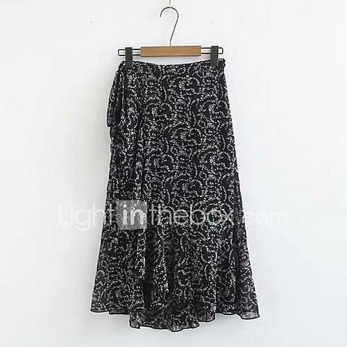 Plus Size Asymmetrische A Lijnrokken Voor Dames Geometrisch huismerk kopen in de aanbieding