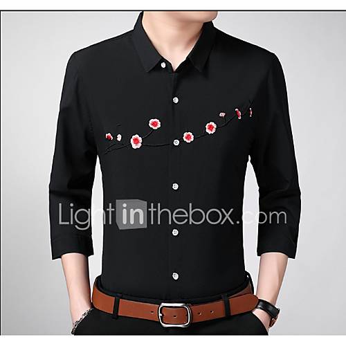 Heren Overhemd Bloemen Wit Xxxxl huismerk kopen in de aanbieding