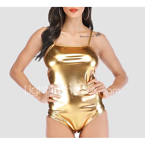 Dames Bodysuit Effen Goud huismerk kopen in de aanbieding