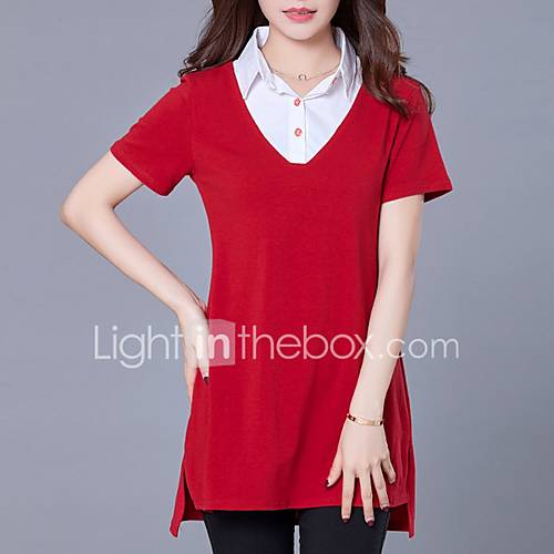 Dames Overhemd Kleurenblok Klaver Xxl huismerk kopen in de aanbieding