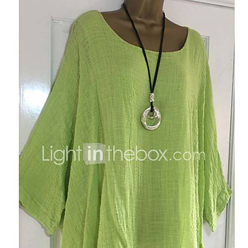 Dames Overhemd Effen Marineblauw Xxxl huismerk kopen in de aanbieding