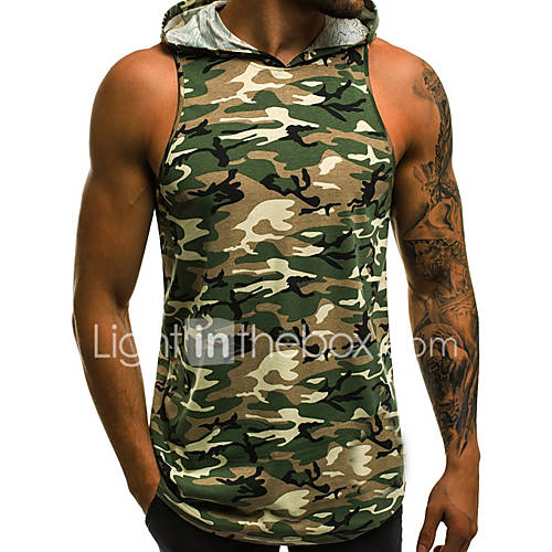 Heren Cut Out Singlet Camouflage Klaver huismerk kopen in de aanbieding Heren Cut Out Singlet Camouflage Klaver huismerk kopen in de aanbieding