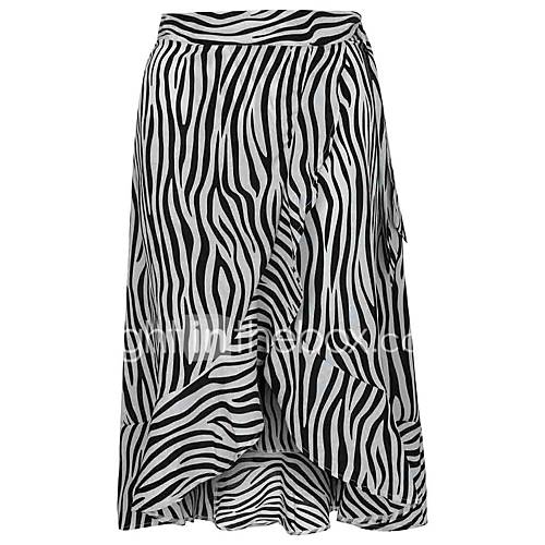 Dames Street Chic Schommel Rokken Gestreept huismerk kopen in de aanbieding