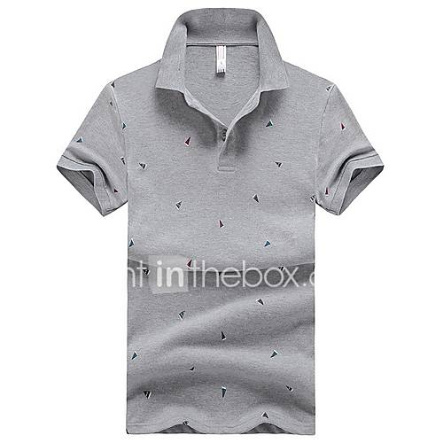 Heren Polo Geometrisch Zwart Xl huismerk kopen in de aanbieding