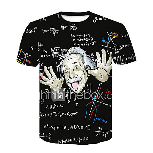 Heren Print T Shirt Kleurenblok Cartoon Letter Zwart Xxl huismerk kopen in de aanbieding