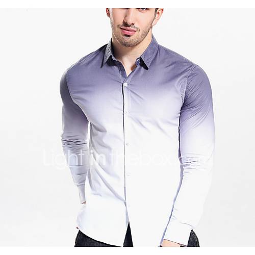 Heren Overhemd Kleurenblok Marineblauw huismerk kopen in de aanbieding