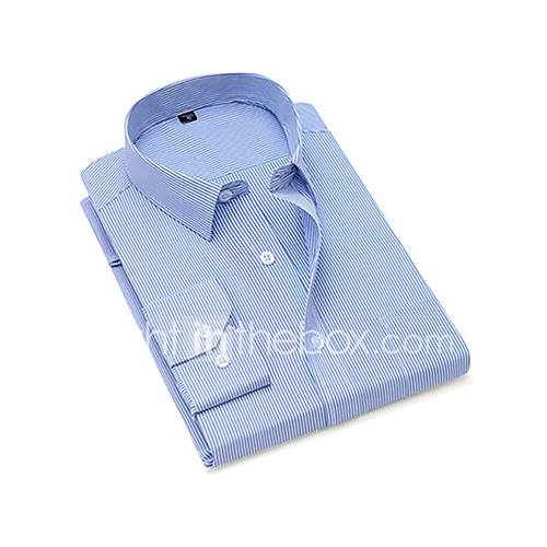 Heren Overhemd Gestreept Paars 41 huismerk kopen in de aanbieding