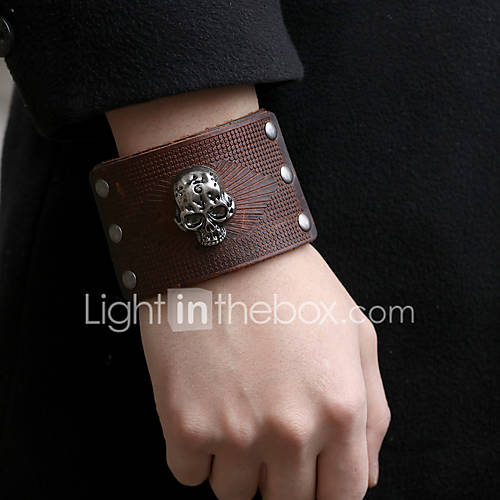 Heren Klassiek Lederen Armbanden Armband Wide Bangle Leder Schedel Punk Modieus Rock Oversized Sieraden Geel Bruin Donker Rood Voor Lahja Carnaval Straat Club huismerk kopen in de aanbieding Heren Klassiek Lederen Armbanden Armband Wide Bangle Leder Schedel Punk Modieus Rock Oversized Sieraden Geel Bruin Donker Rood Voor Lahja Carnaval Straat Club huismerk kopen in de aanbieding