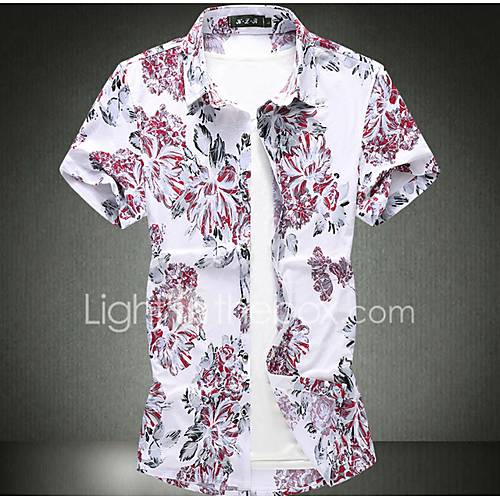 Heren Print Overhemd Geometrisch Wit Xxxxl huismerk kopen in de aanbieding Heren Print Overhemd Geometrisch Wit Xxxxl huismerk kopen in de aanbieding