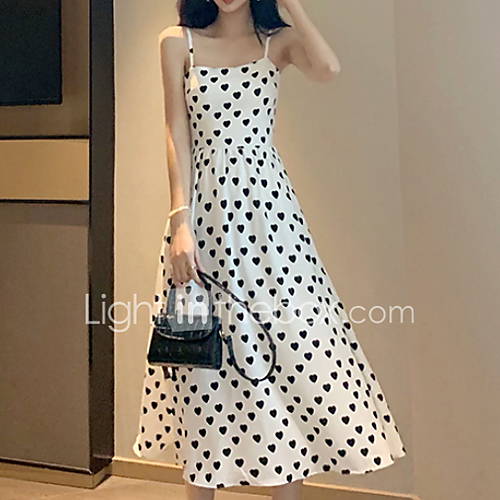 Midi A Line Damesriem Voor Dames Wit Zwart One Size huismerk kopen in de aanbieding