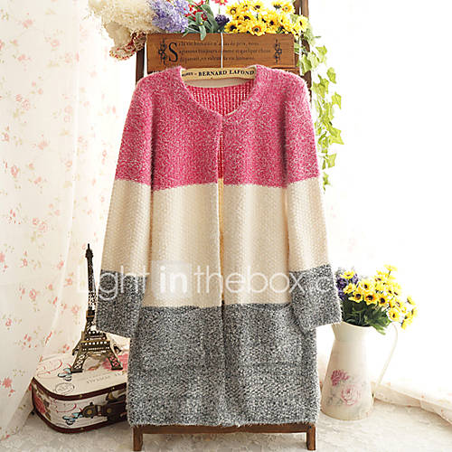 Dames Kleurenblok Lange Mouw Vest Herfst Winter Paars Geel Fuchsia Een Maat huismerk kopen in de aanbieding Dames Kleurenblok Lange Mouw Vest Herfst Winter Paars Geel Fuchsia Een Maat huismerk kopen in de aanbieding