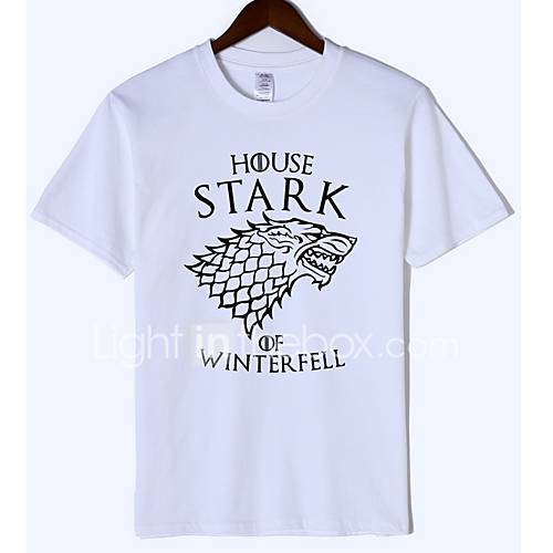 Heren T Shirt Dier Letter Wijn Xl huismerk kopen in de aanbieding