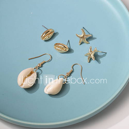 Dames Oorknopjes Druppel Oorbellen Schelp Natuur Tropisch Sieraden Goud Voor Bruiloft Feest Dagelijks Straat Werk 3 Pairs huismerk kopen in de aanbieding Dames Oorknopjes Druppel Oorbellen Schelp Natuur Tropisch Sieraden Goud Voor Bruiloft Feest Dagelijks Straat Werk 3 Pairs huismerk kopen in de aanbieding