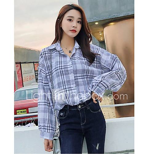 Dames Overhemd Blokken Zwart huismerk kopen in de aanbieding