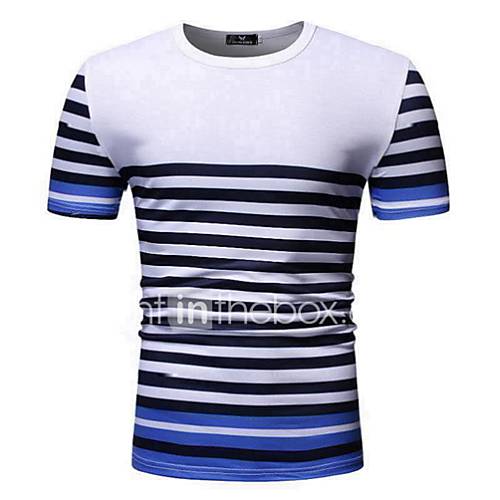 Heren Patchwork T Shirt Geometrisch Luipaard Wit Xl huismerk kopen in de aanbieding