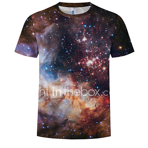 Heren Print T Shirt Heelal 3D Zwart Xxxxl huismerk kopen in de aanbieding Heren Print T Shirt Heelal 3D Zwart Xxxxl huismerk kopen in de aanbieding