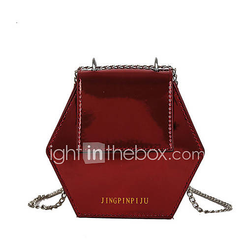 Dames Tassen Lakleer Crossbodytas Effen Kleur Zwart Rood Zilver huismerk kopen in de aanbieding Dames Tassen Lakleer Crossbodytas Effen Kleur Zwart Rood Zilver huismerk kopen in de aanbieding