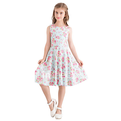 Kinderen Meisjes Vintage Leuke En Mooie Style Bloemen Print Mouwloos Tot De Knie Katoen Jurk Licht Blauw huismerk kopen in de aanbieding Kinderen Meisjes Vintage Leuke En Mooie Style Bloemen Print Mouwloos Tot De Knie Katoen Jurk Licht Blauw huismerk kopen in de aanbieding