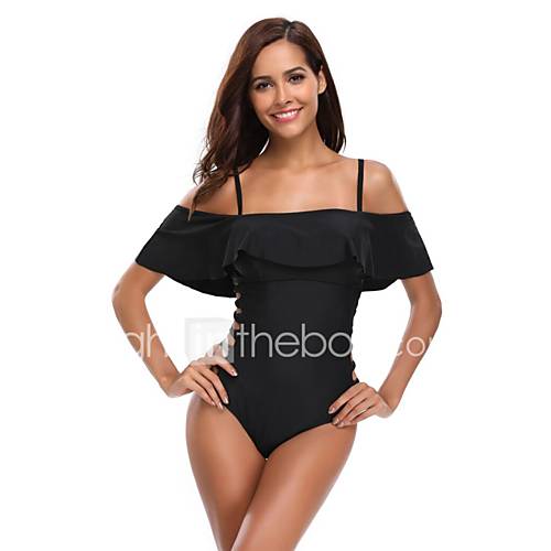 Dames Standaard Zwart Halter Cheeky Eendelig Zwemkleding Effen Veters M L Xl huismerk kopen in de aanbieding Dames Standaard Zwart Halter Cheeky Eendelig Zwemkleding Effen Veters M L Xl huismerk kopen in de aanbieding