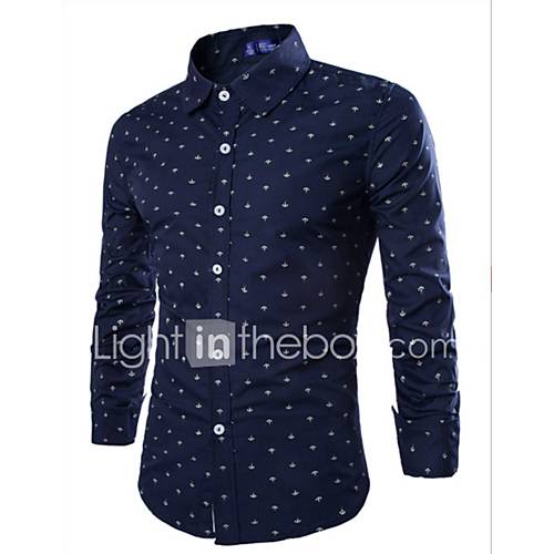 Heren Overhemd Polka Dot Wit Xl huismerk kopen in de aanbieding