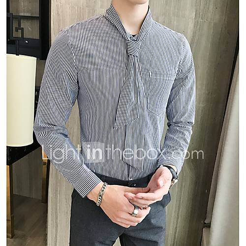 Heren Overhemd Effen Blauw Xxxl huismerk kopen in de aanbieding