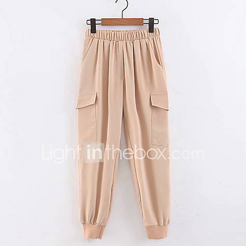 Dames Sportief Joggingbroeken Broek Effen Khaki huismerk kopen in de aanbieding