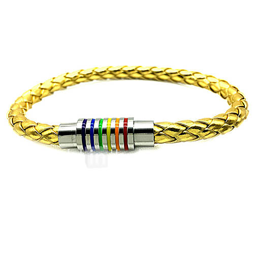Heren Dames Gevlochten Lederen Armbanden Titanium Staal Regenboog Klassiek Sieraden Goud Voor Feest Lahja Club Belofte Festival huismerk kopen in de aanbieding Heren Dames Gevlochten Lederen Armbanden Titanium Staal Regenboog Klassiek Sieraden Goud Voor Feest Lahja Club Belofte Festival huismerk kopen in de aanbieding