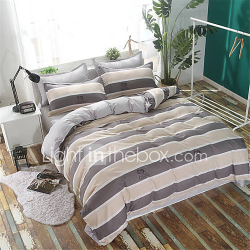 Dekbedovertrek Sets Strepen Ripples Polyster Gedrukt 4 Deligbedding huismerk kopen in de aanbieding